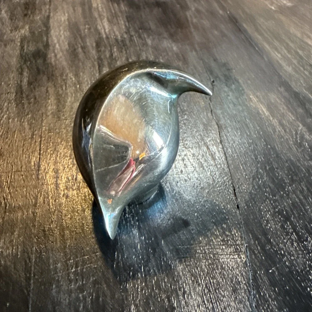 VINTAGE DANSK DESIGNS Bird FIGURINE Silver JAPAN Paperweight Collectible